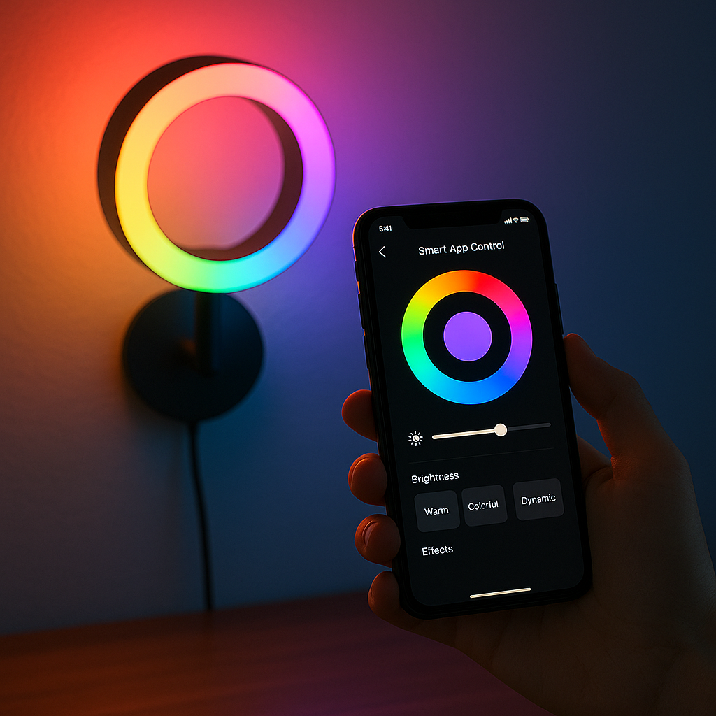 Smart LED Lights app control interface
